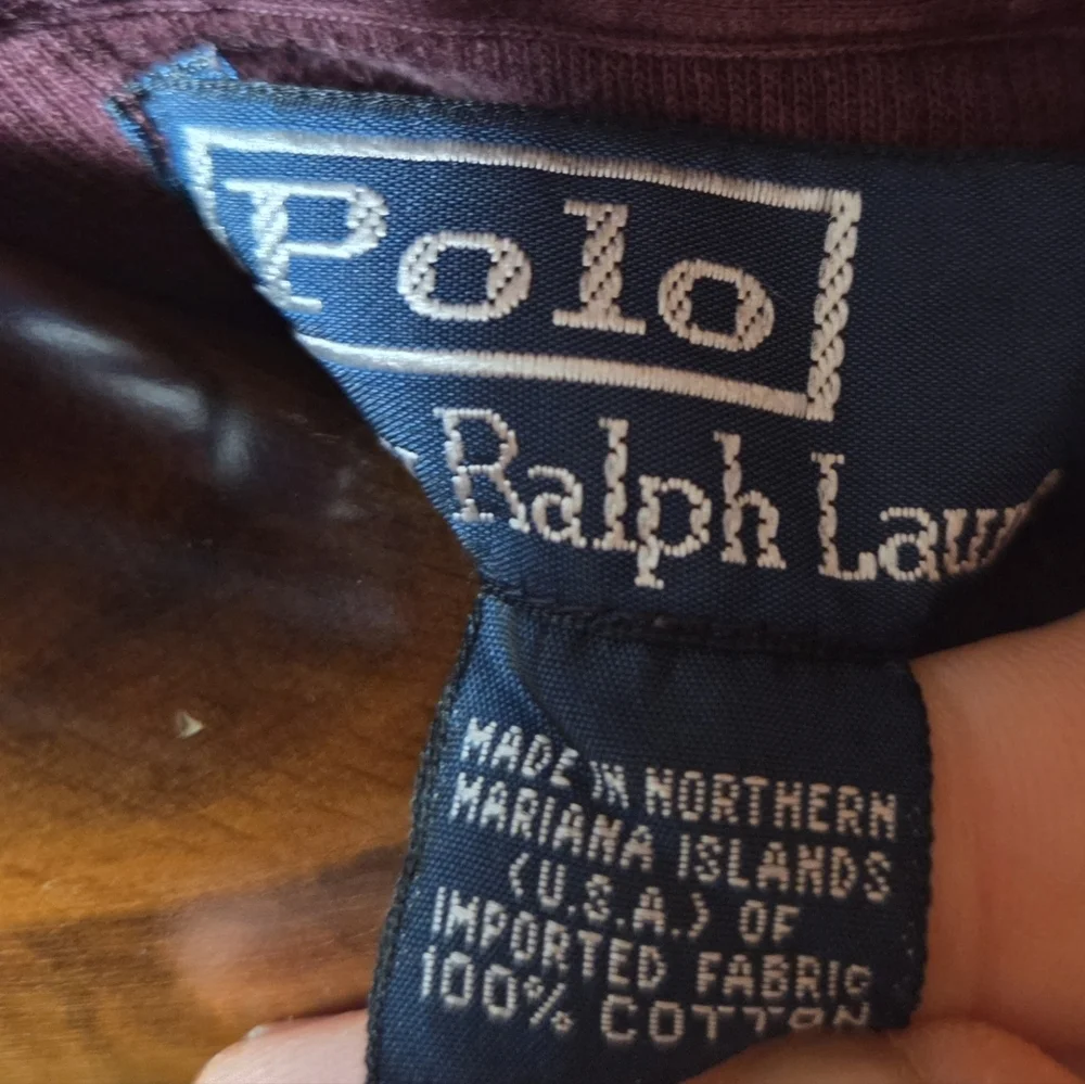 Vintage Polo Ralph Lauren Quarter Zip Burgandy Plum Size 2XL